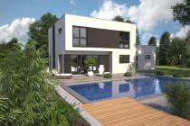 Frei planbare Häuser ...individuell geplant ! - Kompaktes Bauhaus mit Garage und Dachterrasse - www.jk-traumhaus.de von JK TRAUMHAUS